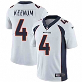 Nike Men & Women & Youth Broncos 4 Case Keenum White NFL Vapor Untouchable Limited Jersey,baseball caps,new era cap wholesale,wholesale hats
